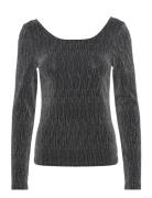 Slfanita Ls Low Back Top Black Selected