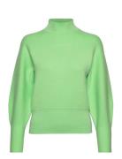 Slfmerle Fyria Ls Knit Highneck B Camp Green Selected