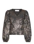 Slfpaula Golden Leo Ls Top B Gold Selected