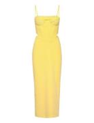 Martini Midi Dress Yellow Bardot