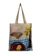 2285 Tote Bags, Cotton Tote Beige STINE GOYA