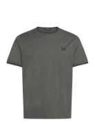 Twin Tipped T-Shirt Khaki Fred Perry