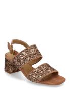 Sandals - Block Heels Brown ANGULUS