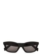 Bold Rectangular Sunglasses Black Weekday