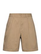 Long Pleated Short Beige Fred Perry