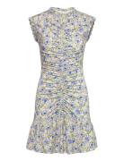 Agnes Draped Jersey Mini Dress Patterned Malina