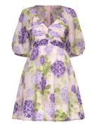 Cupro Mini Dress Purple By Ti Mo