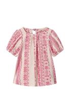 Addie Ss Blouse Pink Fliink