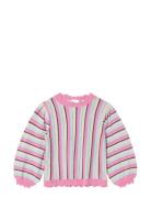 Bowie Stripe Ls Blouse Pink Fliink