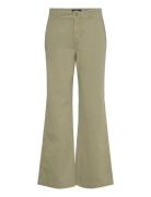 Cotton Twill Wide-Leg Pant Green Lauren Ralph Lauren