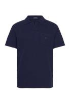 Standard Fit Cotton-Linen Polo Shirt Navy Polo Ralph Lauren