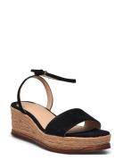 Leona Suede Espadrille Black Lauren Ralph Lauren