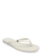 Raquel Leather Flip-Flop White Lauren Ralph Lauren
