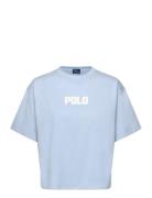 Logo Cotton Jersey Crewneck Tee Blue Polo Ralph Lauren