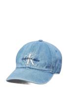 Monologo Embroidery Denim Cap Blue Calvin Klein