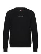 Tjm Slim Raglan Linear Sweater Black Tommy Jeans