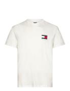Tjm Reg Flag Graph Bckprnt T Ext White Tommy Jeans