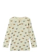 Nmmnalu Wo/Mo Ls Slim Top Lil Cream Lil'Atelier