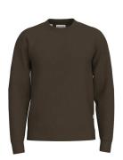Slhemanuel Soft Crew Neck Sweat Noos Brown Selected