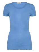 Rmwbalta Modal Ss T-Shirt Blue RM By Rosemunde