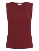Kaarina Jersey Top Burgundy Kaffe