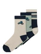 Nmmlams 3P Sock Patterned Name It