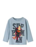 Nmmjunes Superman Nreg Ls Top Wab Blue Name It