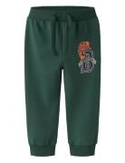 Nmmleland Nreg Sweat Pant Box Bru Green Name It