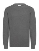 Recycle Structure Knit Jumperrecycle Structure Knit Jumper Grey Lindbe...