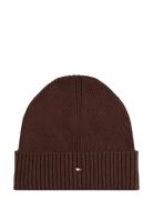 Th Flag Pima Cotton Beanie Brown Tommy Hilfiger