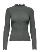 Onlemma L/S High Neck Top Noos Jrs Grey ONLY