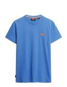 Essential Logo Emb Tee Blue Superdry
