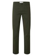 Slh196-Straight New Miles Flex Pant Noos Green Selected