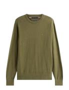 Pima Org Ctn Cashmere Crew Neck Khaki Tommy Hilfiger