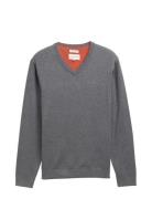 Basic V-Neck Knit Grey Tom Tailor