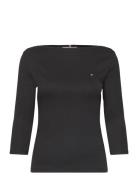 New Cody Slim Boat-Nk 3/4Slv Black Tommy Hilfiger