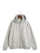 Shield Zip Hoodie Grey GANT