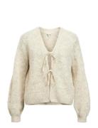Objflora Re L/S Knit Cardigan Noos Grey Object