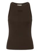 Gzdrew Rhinest Logo Tank Black Gestuz