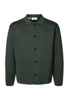 Slhmike Light Relaxed Polo Cardigan Noos Khaki Selected