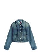 Pleated Trucker Jacket Ci2037 Blue Tommy Jeans