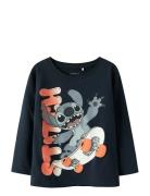 Nmmadri Stitch Ls Nreg Top Box Wdi Navy Name It