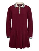 Kogkalana L/S Polo Dress Knt Burgundy Kids Only