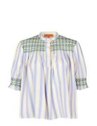 2367 Smocked Cotton, Smocked Gather Blue STINE GOYA