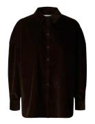 Slfruna Corduroy Shirt Brown Selected