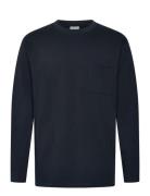 Over D Pocket Tee L/S Navy Lindbergh
