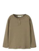 Nmmgayo Sim Ls Slim Top Lil Khaki Lil'Atelier