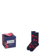 2-Pack Valentine’s Socks Gift Set Navy Happy Socks