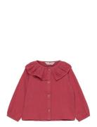 Bambula Embroidered Blouse Red Mango