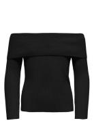 Kogkatia Ls Off Shoulder Cp Knt Black Kids Only